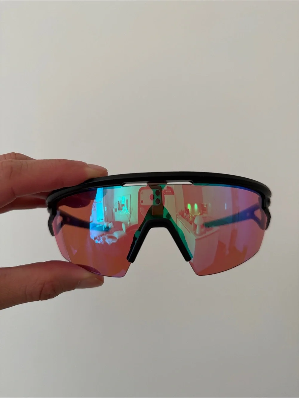 Oakley Sports Sunglasses - Blue Mirrored Lens